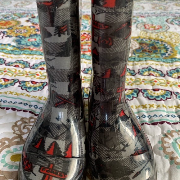 Western Chief Forest Camping Lighted Rain Boots Size 7/8 Toddler - Picture 4 of 11